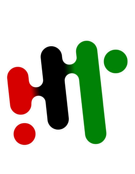 Black Interactive Logo which is a red, black and green adaptation of the original Interactive Telecommunications Program at NYU to pay homage to the red, black and green of the Pan African Flag